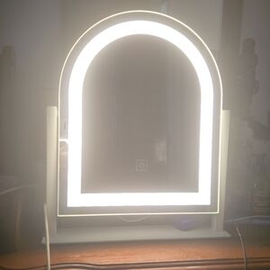Lighted Makeup Mirror with 3-Color Dimmable Lighting